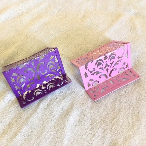 Pink or purple filigree business card holder NWT - LAST ONE - Picture 8 of 8